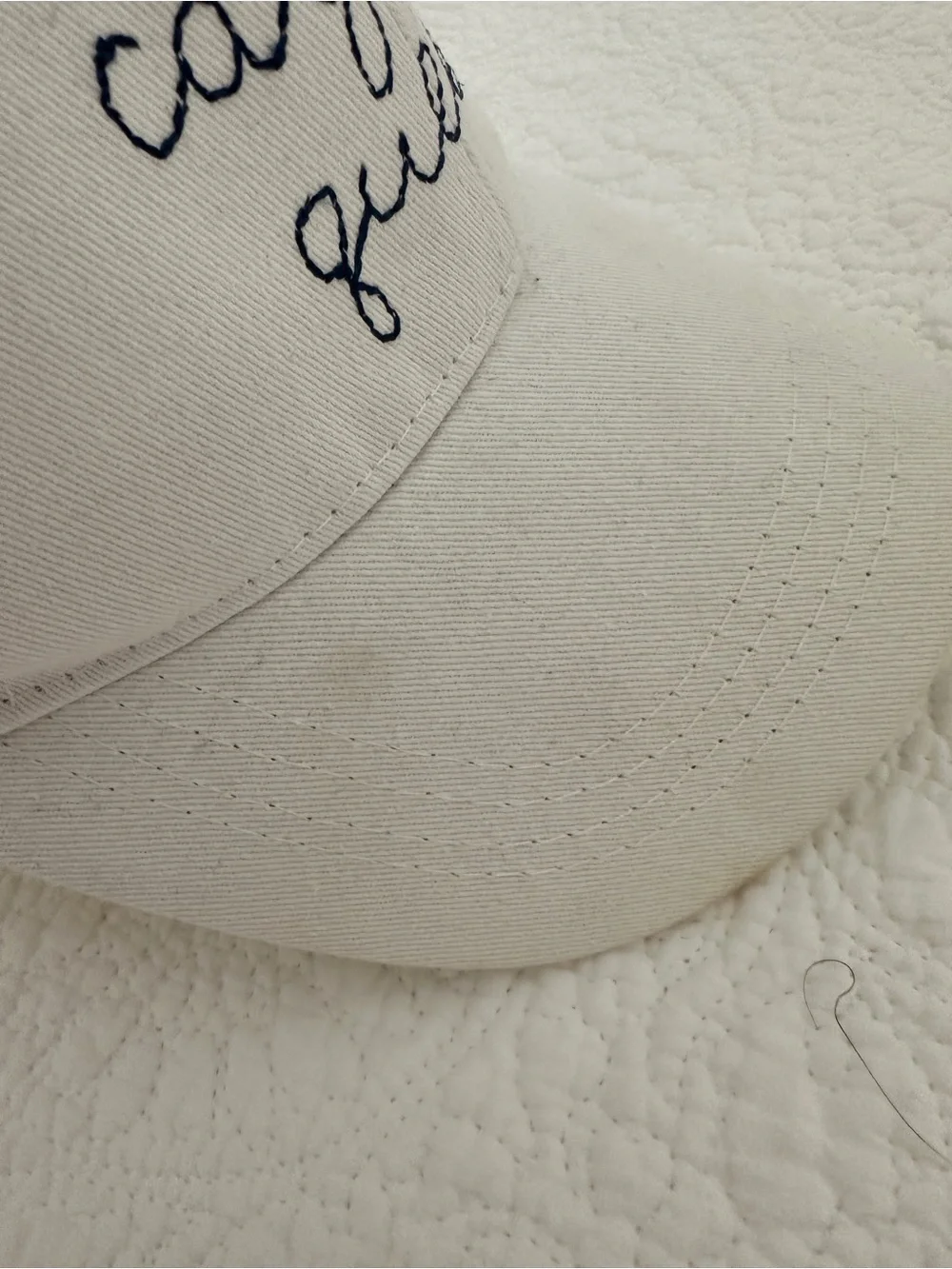Ever Ellis Carpool Queen White Embroidered Baseball Cap - Picture 6 of 9